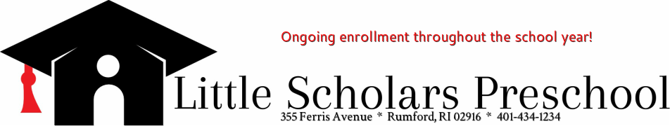 Little Scholars Preschool is a preschool and daycare located in Rumford, Rhode Island. We service families with children 3 - 5 years old living in Rumford, East Providence, Pawtucket, Seekonk and Rehoboth. We provide a safe, nurturing and loving environme